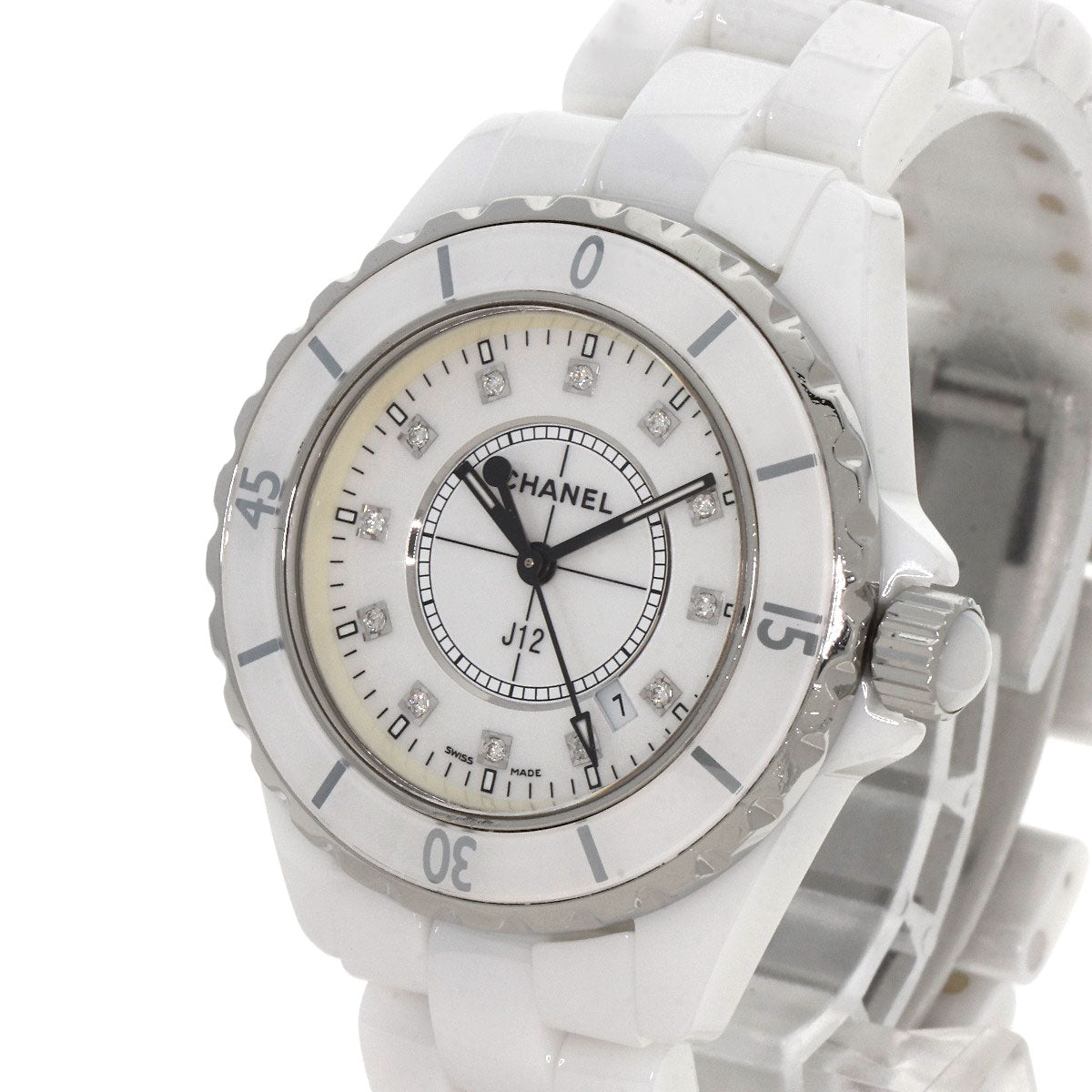 シャネル H1628 J12 33mm 12P ダイヤモンド 腕時計 中古 商品画像4