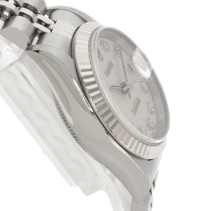 ROLEX ロレックス 69174G デイトジャスト 10P ダイヤモンド 腕時計 SS レディース 中古