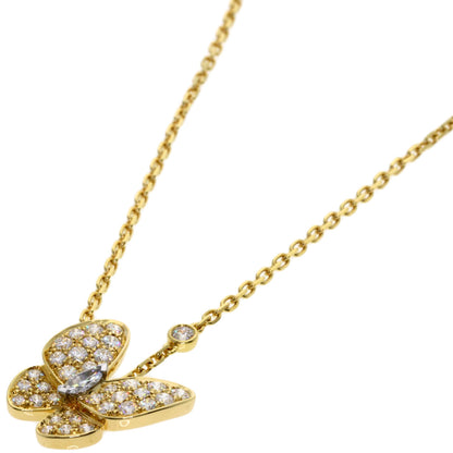 Van Cleef & Arpels ヴァンクリーフ＆アーペル ドゥ パピヨン ダイヤモンド ネックレス K18YG レディース 中古