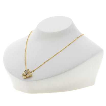 Van Cleef & Arpels ヴァンクリーフ＆アーペル ドゥ パピヨン ダイヤモンド ネックレス K18YG レディース 中古