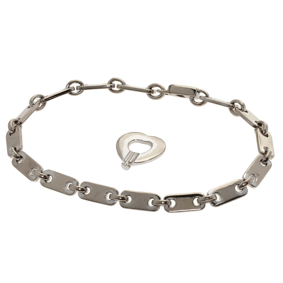 CARTIER カルティエ フィディリティ ハートキー付き ブレスレット K18WG レディース 中古