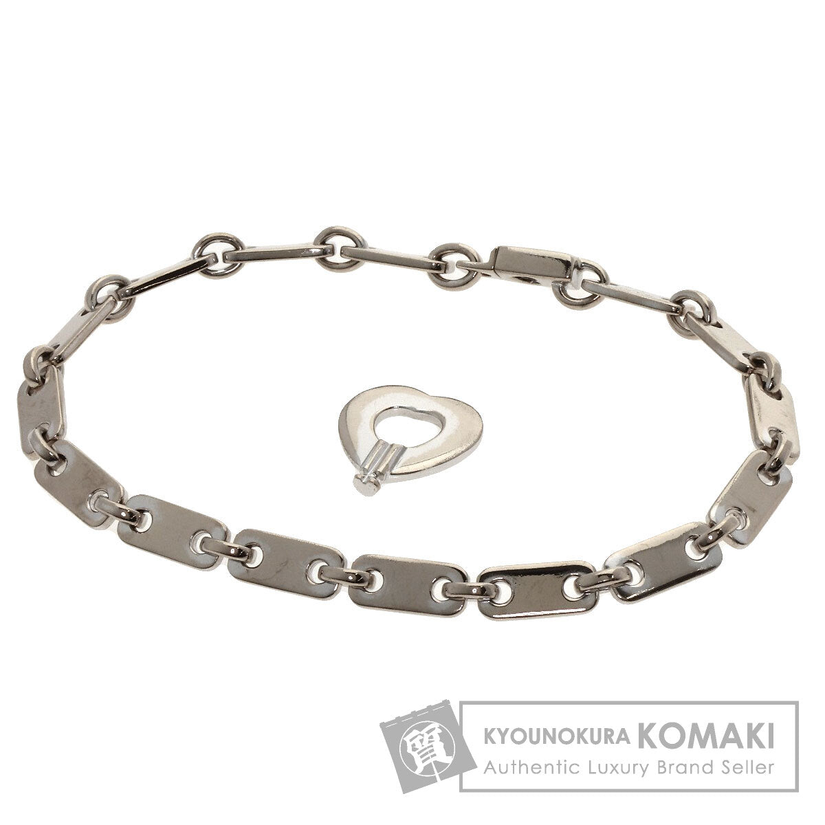 CARTIER カルティエ フィディリティ ハートキー付き ブレスレット K18WG レディース 中古