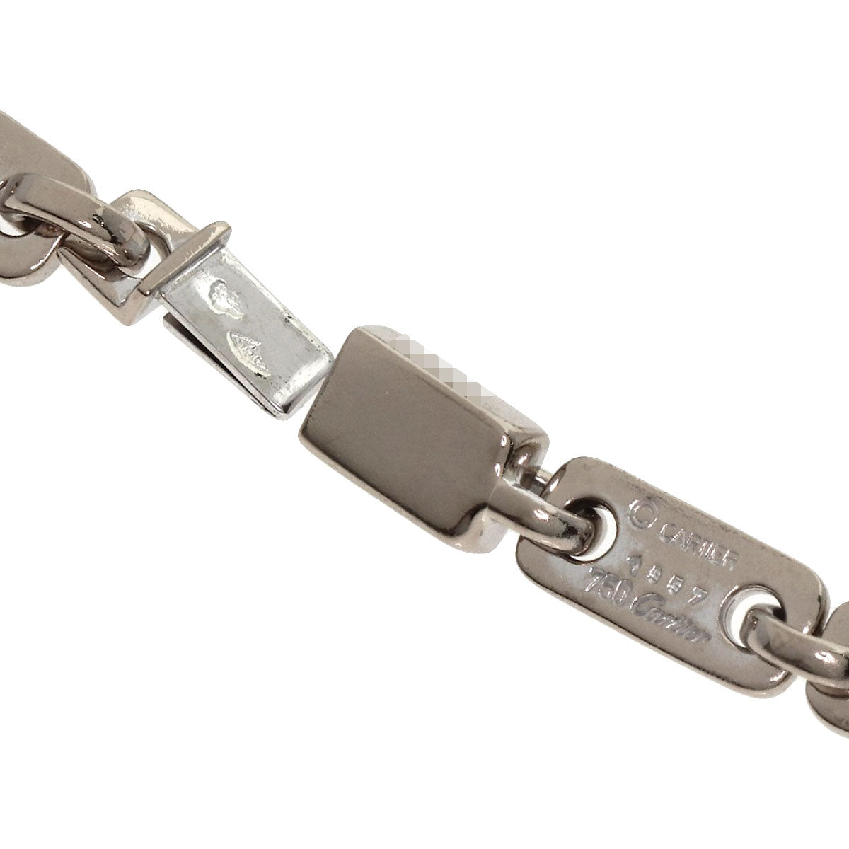 CARTIER カルティエ フィディリティ ハートキー付き ブレスレット K18WG レディース 中古