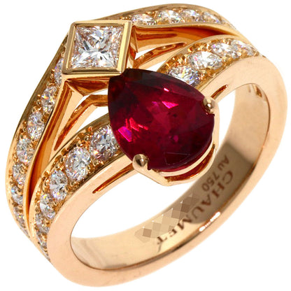 Chaumet ショーメ ジョセフィーヌ ルベライト ダイヤモンド #49 リング・指輪 K18PG レディース 中古