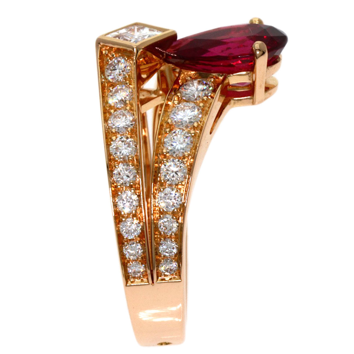 Chaumet ショーメ ジョセフィーヌ ルベライト ダイヤモンド #49 リング・指輪 K18PG レディース 中古