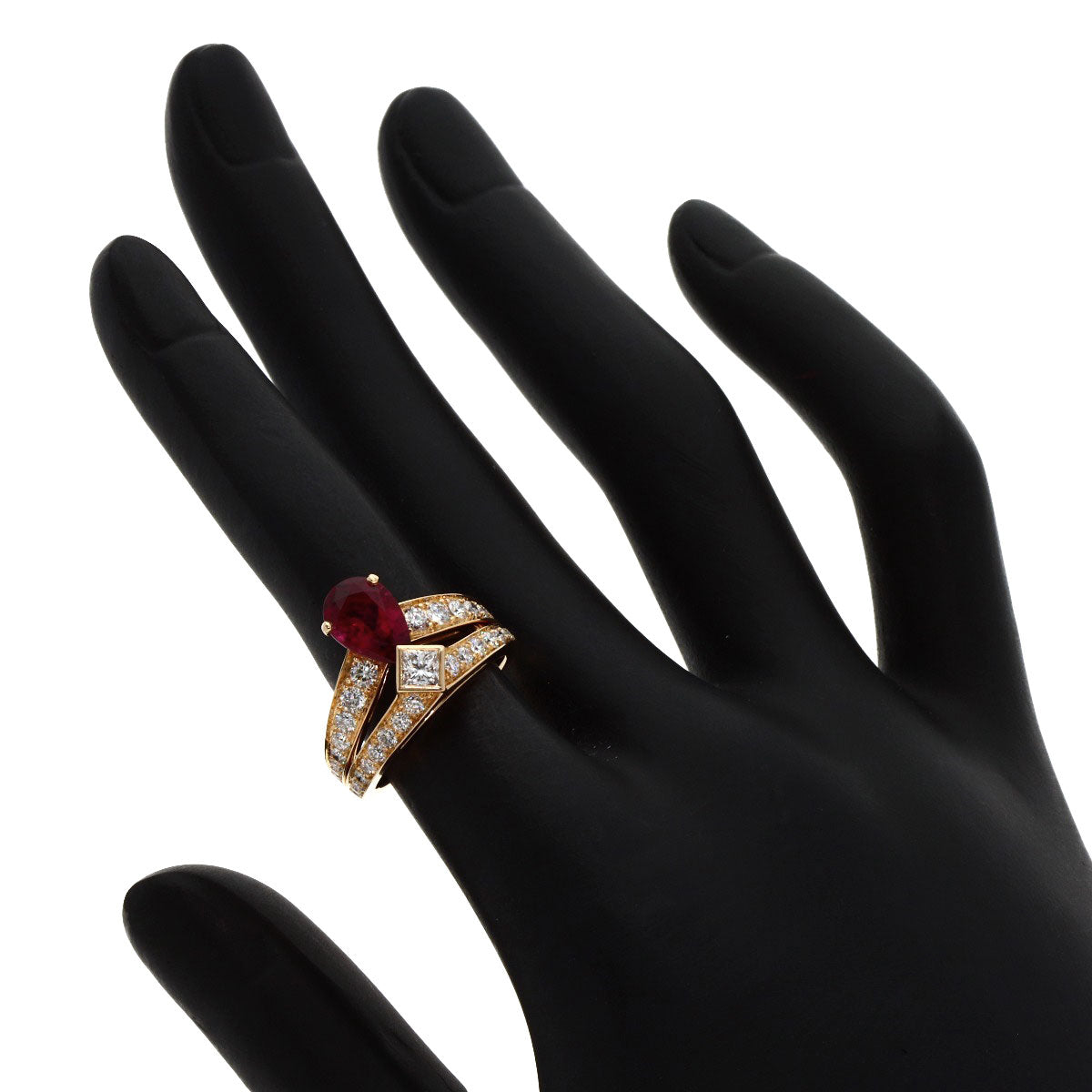Chaumet ショーメ ジョセフィーヌ ルベライト ダイヤモンド #49 リング・指輪 K18PG レディース 中古