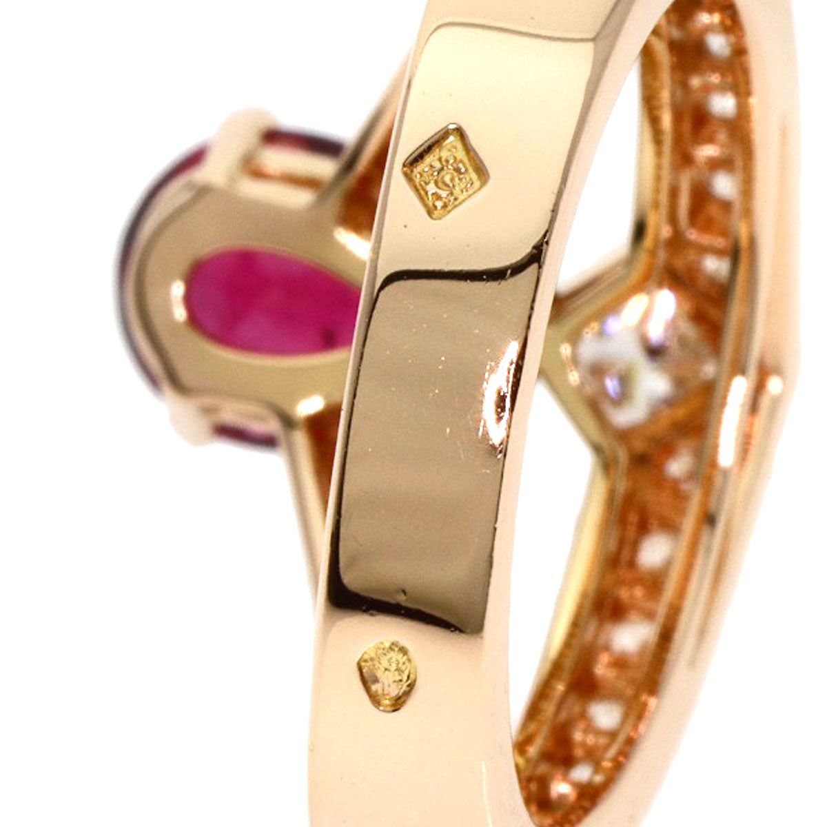 Chaumet ショーメ ジョセフィーヌ ルベライト ダイヤモンド #49 リング・指輪 K18PG レディース 中古