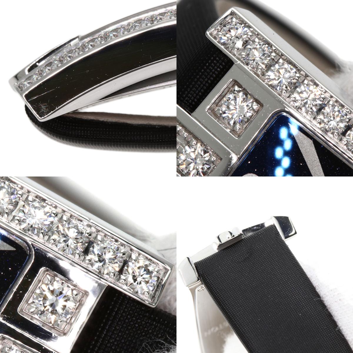 HARRY WINSTON ハリーウィンストン 330LQWL VD31 アヴェニューC アヴェンチュリン 200本限定 腕時計 K18WG レディース 中古