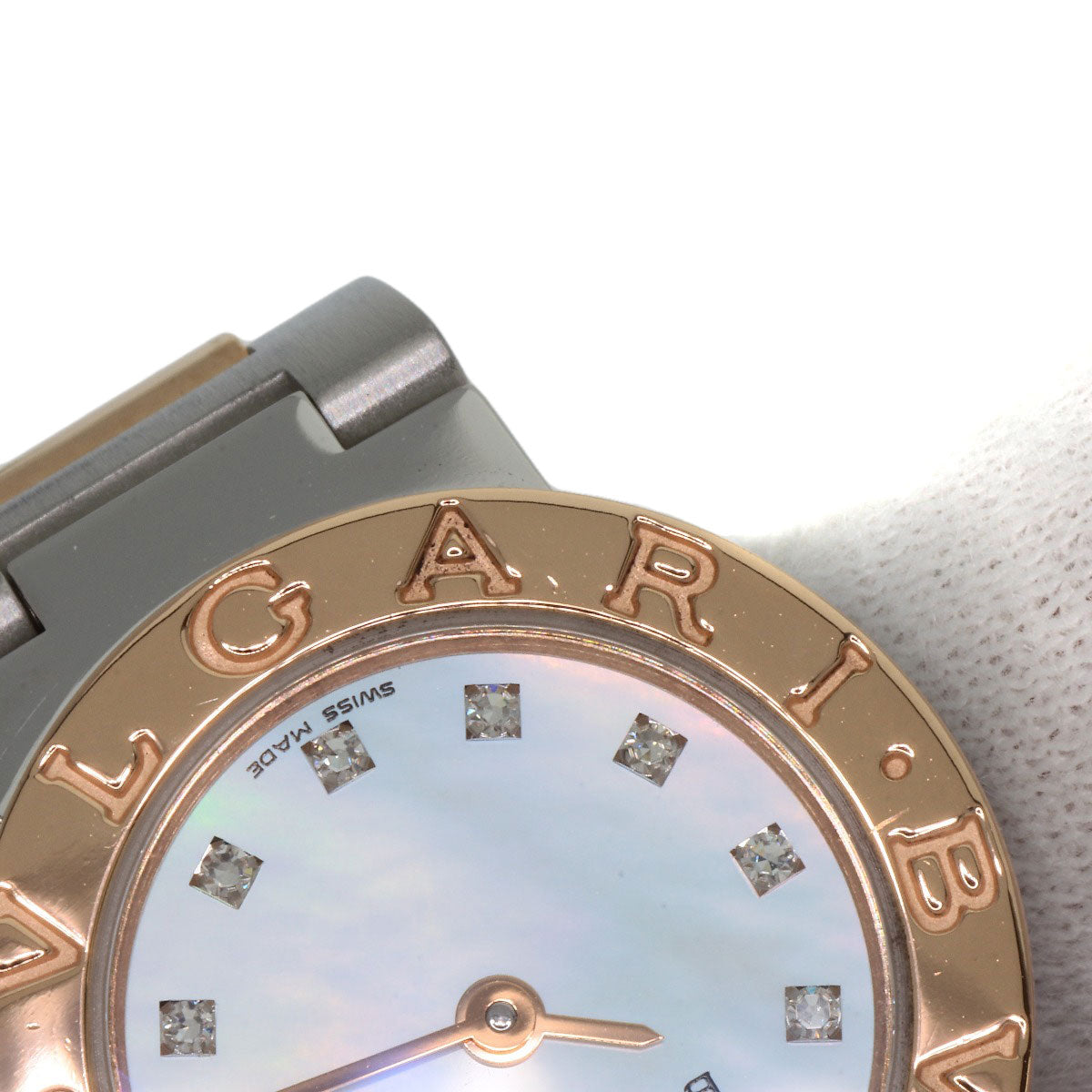 BVLGARI ブルガリ BBP23SG ブルガリブルガリ 12P ダイヤモンド 腕時計 SS レディース 中古