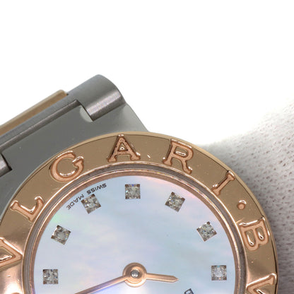 BVLGARI ブルガリ BBP23SG ブルガリブルガリ 12P ダイヤモンド 腕時計 SS レディース 中古