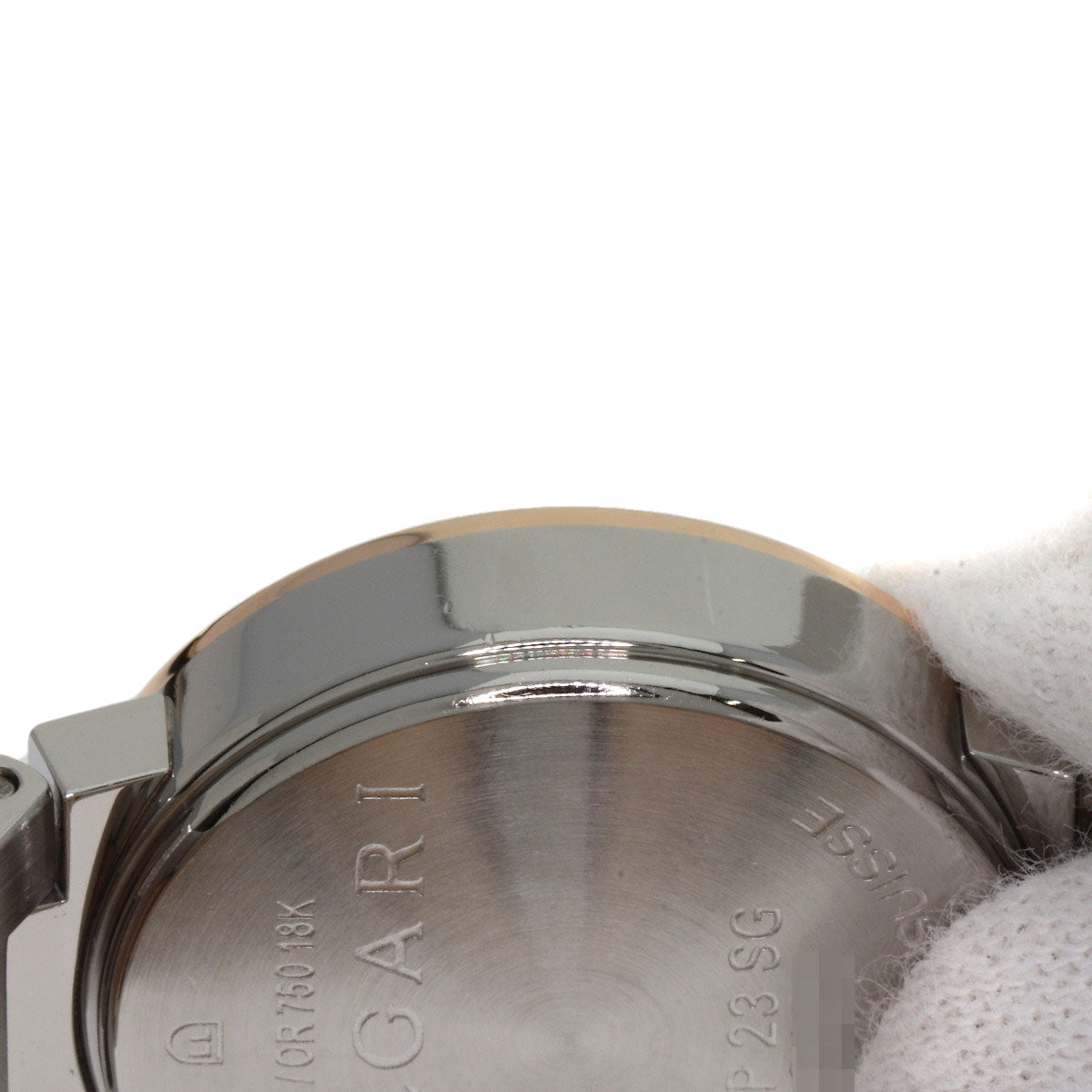 BVLGARI ブルガリ BBP23SG ブルガリブルガリ 12P ダイヤモンド 腕時計 SS レディース 中古