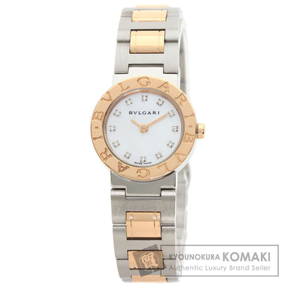 BVLGARI ブルガリ BBP23SG ブルガリブルガリ 12P ダイヤモンド 腕時計 SS レディース 中古