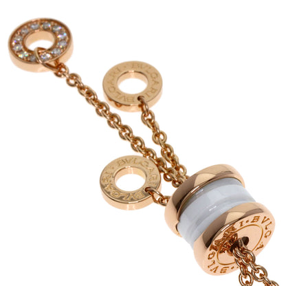BVLGARI ブルガリ B-zero1 ビーゼロワン エレメント ダイヤモンド ホワイト セラミック ネックレス K18PG レディース 中古