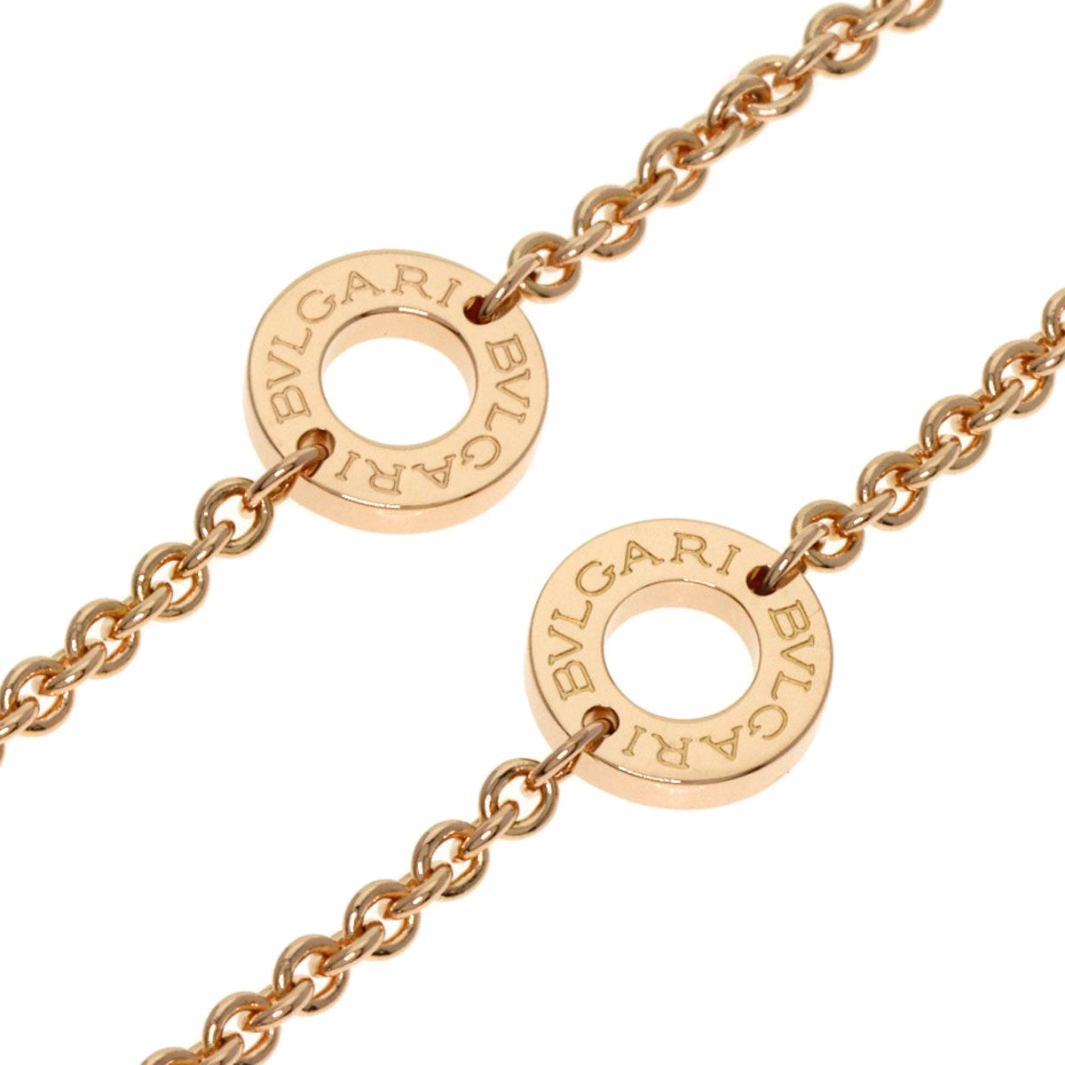 BVLGARI ブルガリ B-zero1 ビーゼロワン エレメント ダイヤモンド ホワイト セラミック ネックレス K18PG レディース 中古