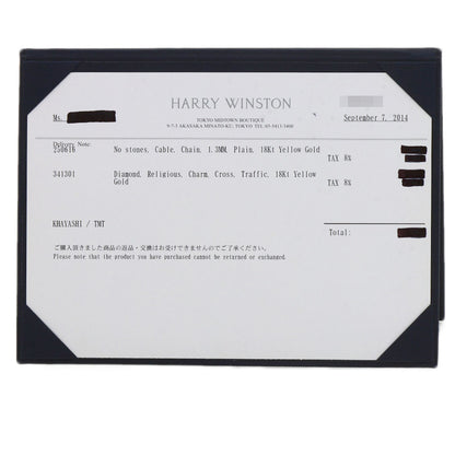 ハリーウィンストン トラフィック クロス ダイヤモンド ネックレス 中古 商品画像7