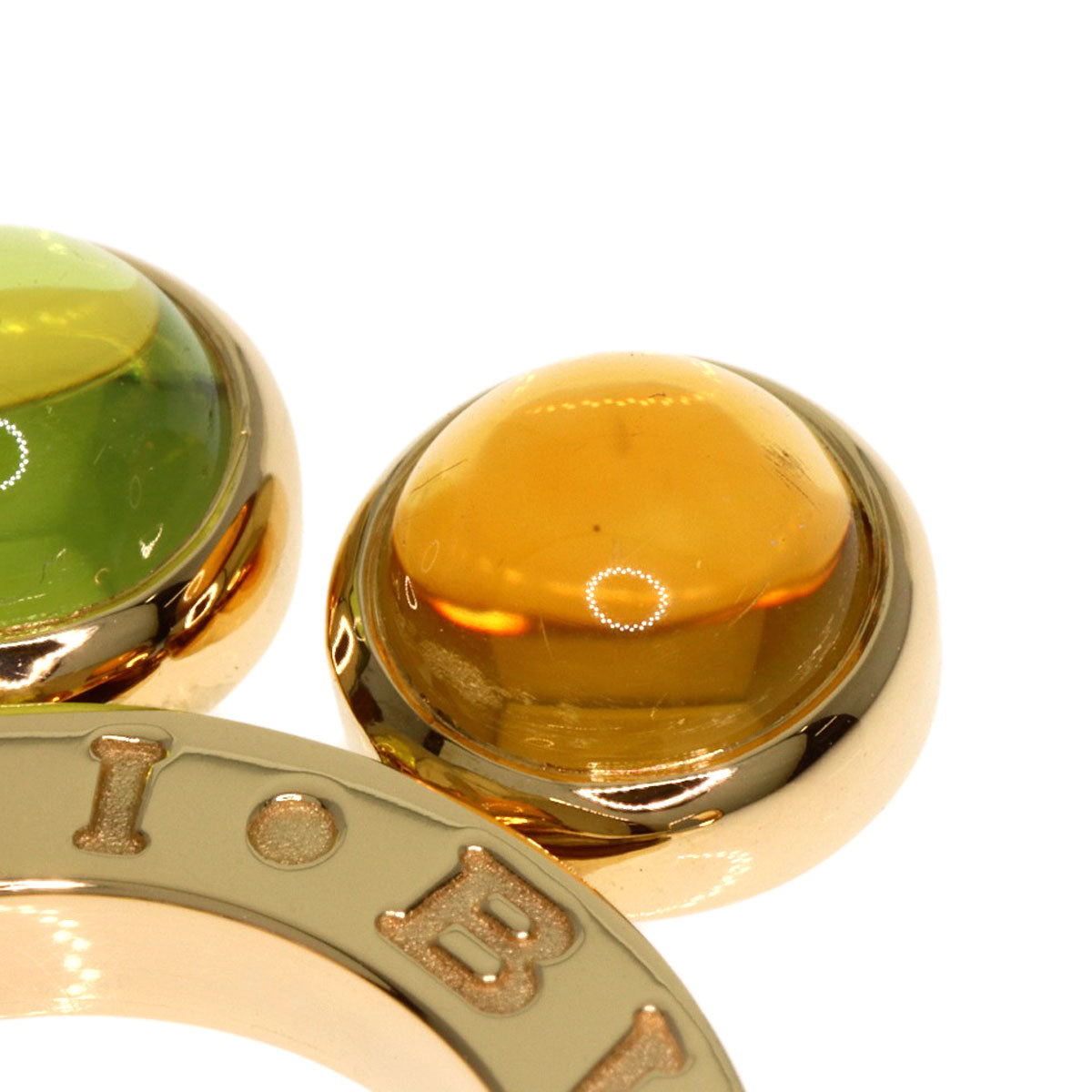 BVLGARI ブルガリ アレグラ マルチカラーストーン ペンダントトップ K18YG レディース 中古