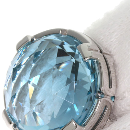 BVLGARI ブルガリ パレンテシ カクテル ブルートパーズ ダイヤモンド リング・指輪 K18WG レディース 中古