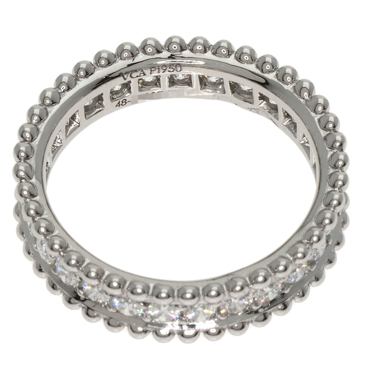 Van Cleef & Arpels ヴァンクリーフ＆アーペル エステル マリッジ フルエタニティ ダイヤモンド #48 リング・指輪 PT950 レディース 中古