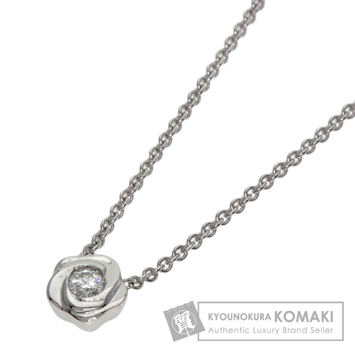 SELECT JEWELRY セレクトジュエリー ラ ヌーベルバーグ フラワー ダイヤモンド ネックレス K18WG レディース 中古