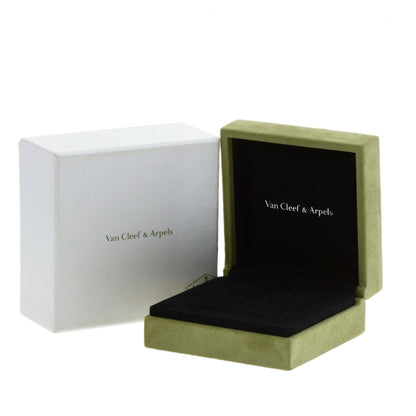 Van Cleef & Arpels ヴァンクリーフ＆アーペル ヴィンテージ アルハンブラ ブルズアイ 1P ダイヤモンド ネックレス K18PG レディース 中古