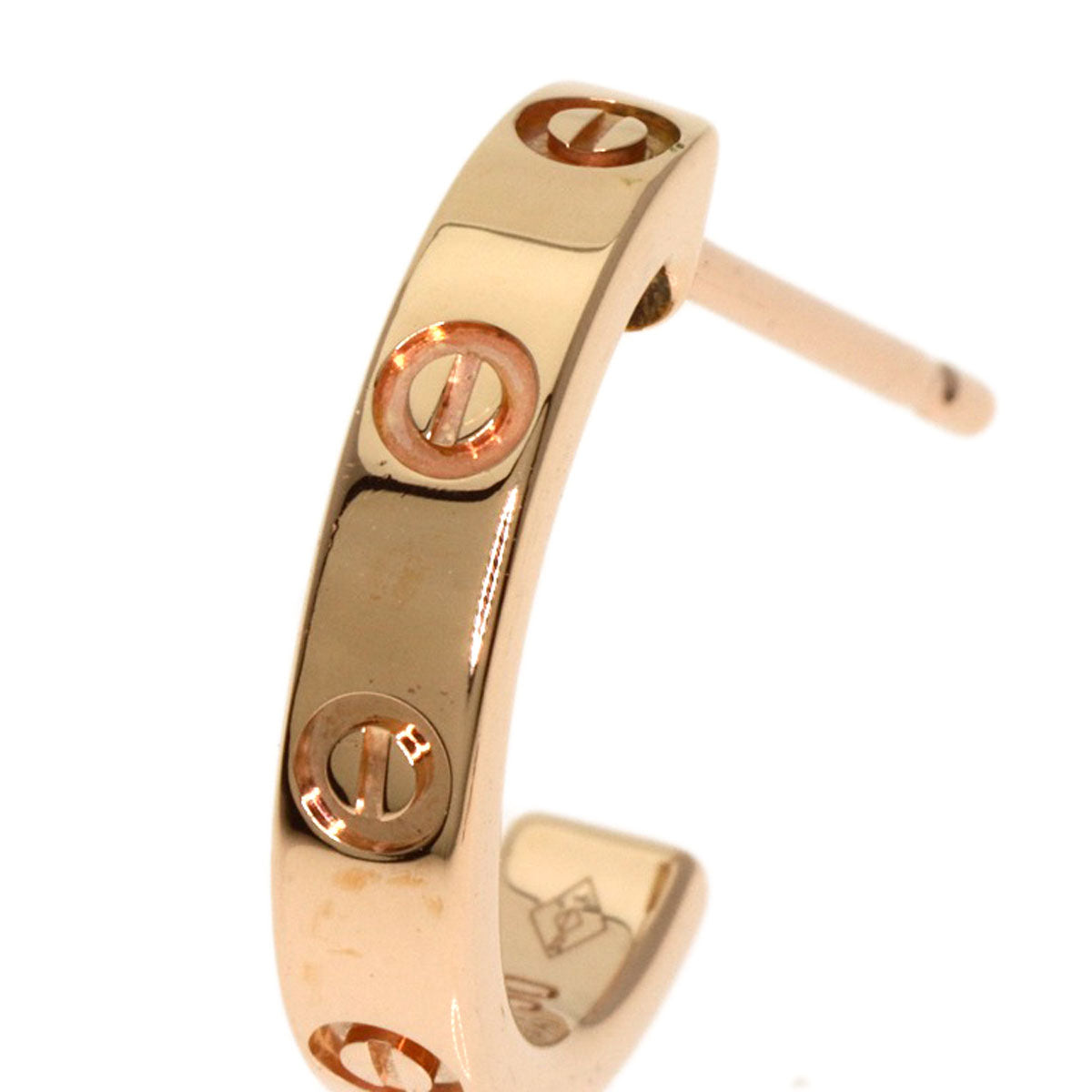 CARTIER カルティエ ミニラブ ピアス K18PG レディース 中古