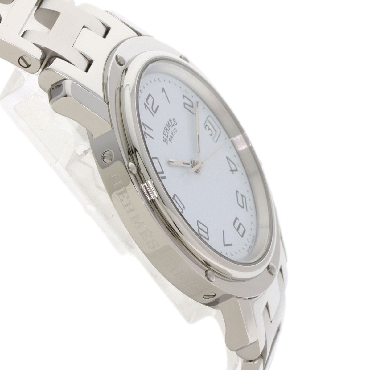 HERMES エルメス CL6.710 クリッパー 腕時計 SS メンズ 中古