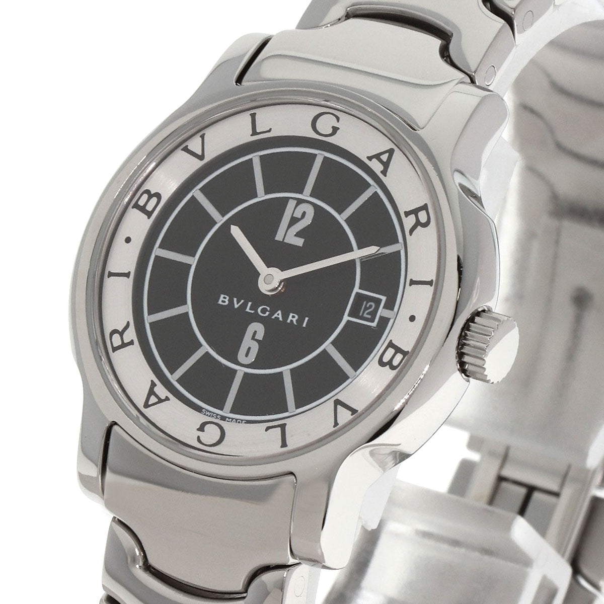 BVLGARI ブルガリ ST29BSSD ソロテンポ 腕時計 SS レディース 中古
