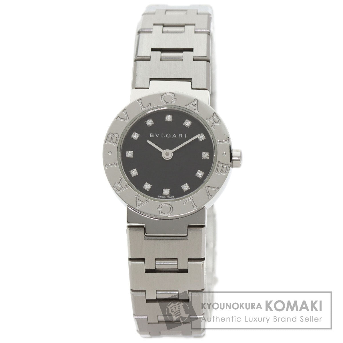 BVLGARI ブルガリ BB23SS/12 ブルガリブルガリ 12P ダイヤモンド 腕時計 SS レディース 中古