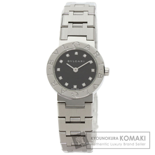 BVLGARI ブルガリ BB23SS/12 ブルガリブルガリ 12P ダイヤモンド 腕時計 SS レディース 中古