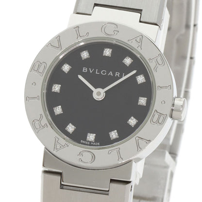 BVLGARI ブルガリ BB23SS/12 ブルガリブルガリ 12P ダイヤモンド 腕時計 SS レディース 中古