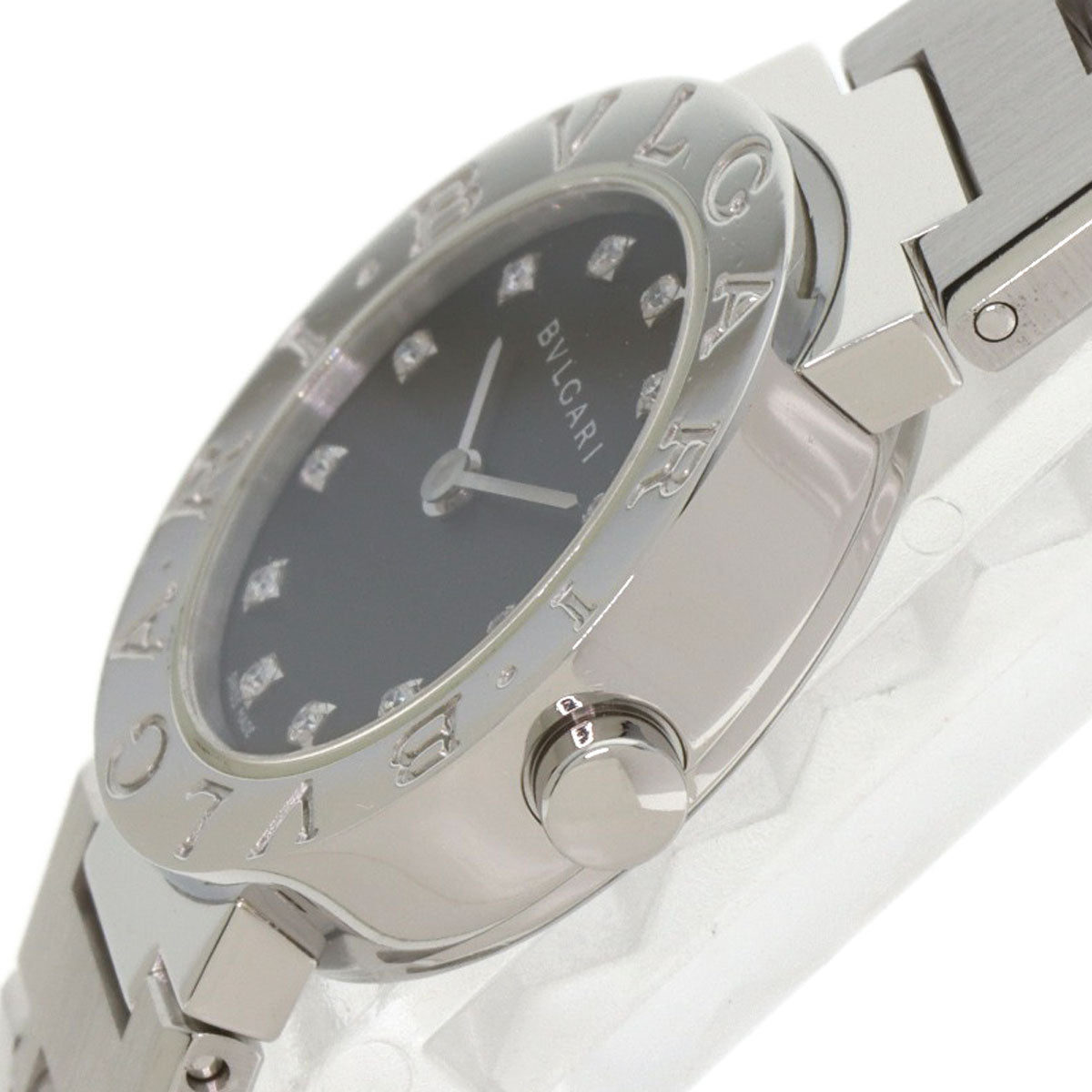 BVLGARI ブルガリ BB23SS/12 ブルガリブルガリ 12P ダイヤモンド 腕時計 SS レディース 中古