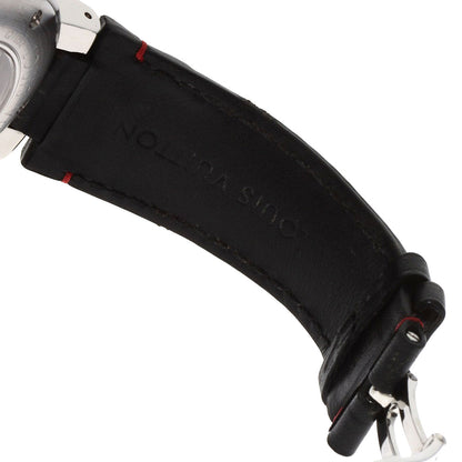 LOUIS VUITTON ルイヴィトン Q1052 タンブール クロノグラフ GMT エボリューション 腕時計 SS メンズ 中古