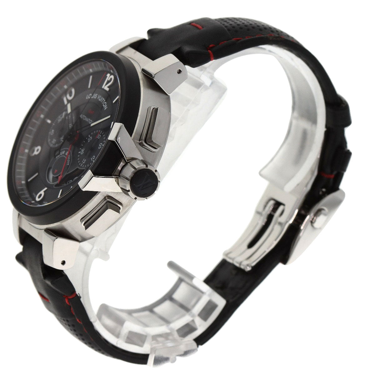 ルイヴィトン タンブール クロノグラフ GMT エボリューション Q1052