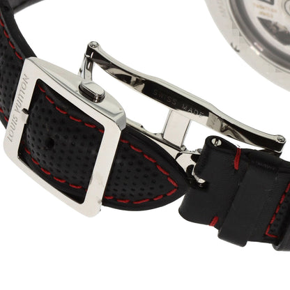 LOUIS VUITTON ルイヴィトン Q1052 タンブール クロノグラフ GMT エボリューション 腕時計 SS メンズ 中古