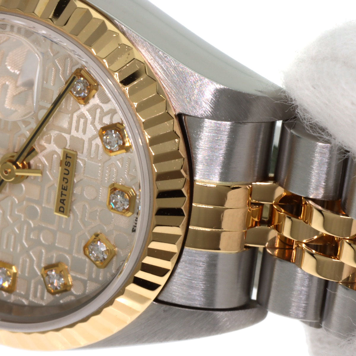 ROLEX ロレックス 79173G デイトジャスト 10P ダイヤモンド 腕時計 SS レディース 中古