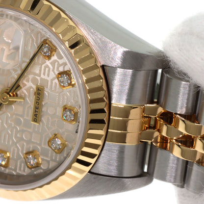 ROLEX ロレックス 79173G デイトジャスト 10P ダイヤモンド 腕時計 SS レディース 中古