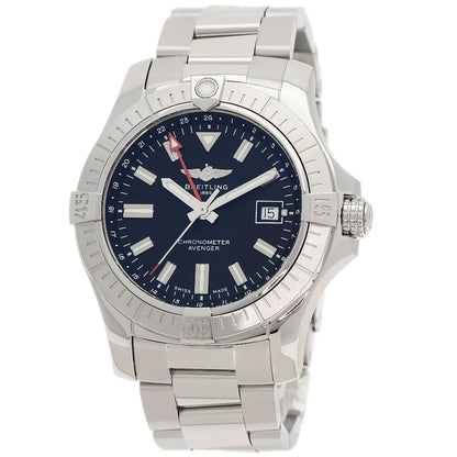 BREITLING ブライトリング A32397 アベンジャー オートマティック GMT 43 腕時計 SS メンズ 中古