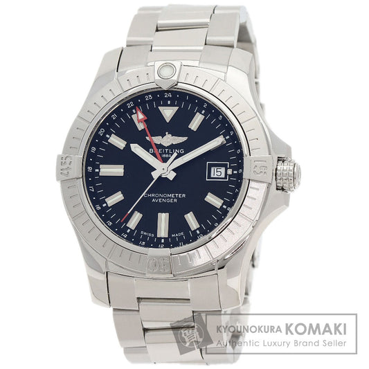 BREITLING ブライトリング A32397 アベンジャー オートマティック GMT 43 腕時計 SS メンズ 中古