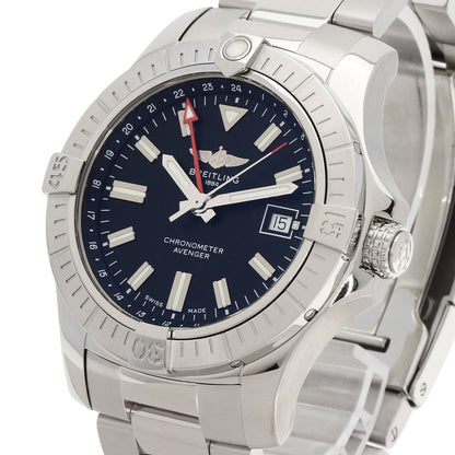 BREITLING ブライトリング A32397 アベンジャー オートマティック GMT 43 腕時計 SS メンズ 中古