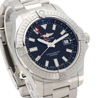 BREITLING ブライトリング A32397 アベンジャー オートマティック GMT 43 腕時計 SS メンズ 中古