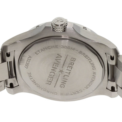 BREITLING ブライトリング A32397 アベンジャー オートマティック GMT 43 腕時計 SS メンズ 中古