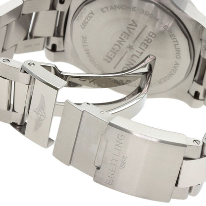 BREITLING ブライトリング A32397 アベンジャー オートマティック GMT 43 腕時計 SS メンズ 中古