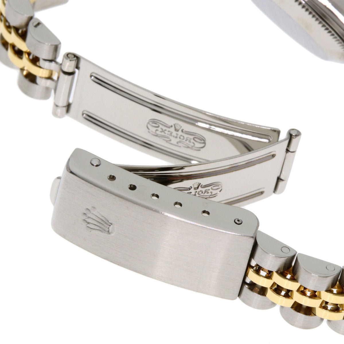 ROLEX ロレックス 69173G デイトジャスト 10P ダイヤモンド ブルーグラデーション 腕時計 SS レディース 中古
