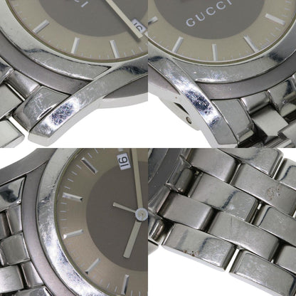 GUCCI グッチ 5500XL ラウンドフェイス 腕時計 SS メンズ 中古