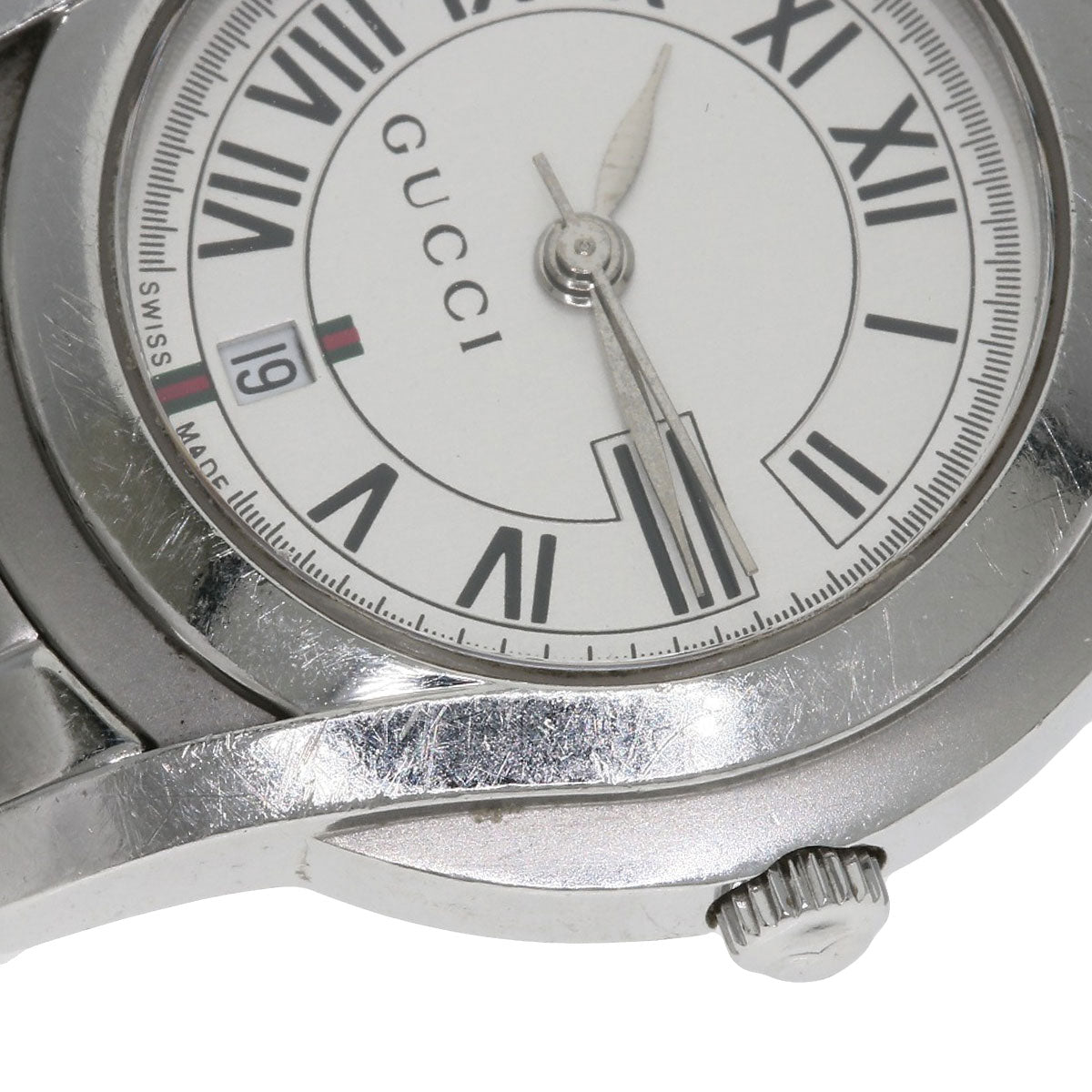 GUCCI グッチ 1500L ラウンドフェイス 腕時計 SS レディース 中古