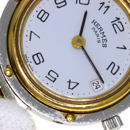 HERMES エルメス クリッパー 旧バックル 腕時計 SS レディース 中古