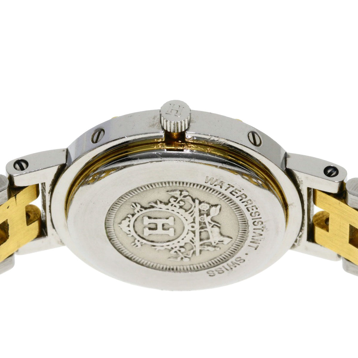 HERMES エルメス クリッパー 旧バックル 腕時計 SS レディース 中古