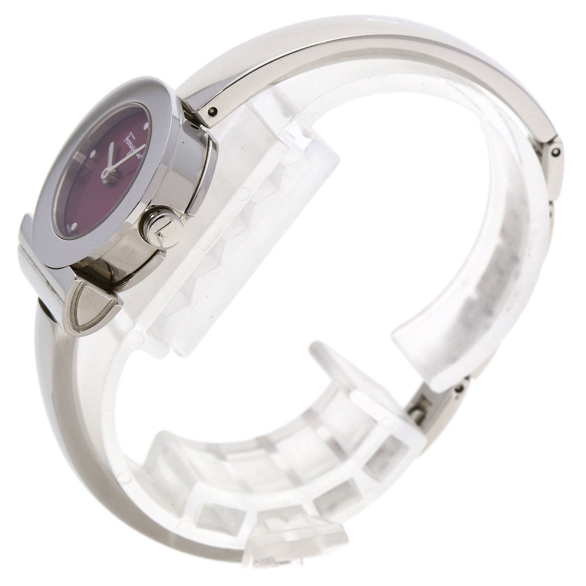 Salvatore Ferragamo サルヴァトーレフェラガモ ガンチーニ 腕時計 SS レディース 中古