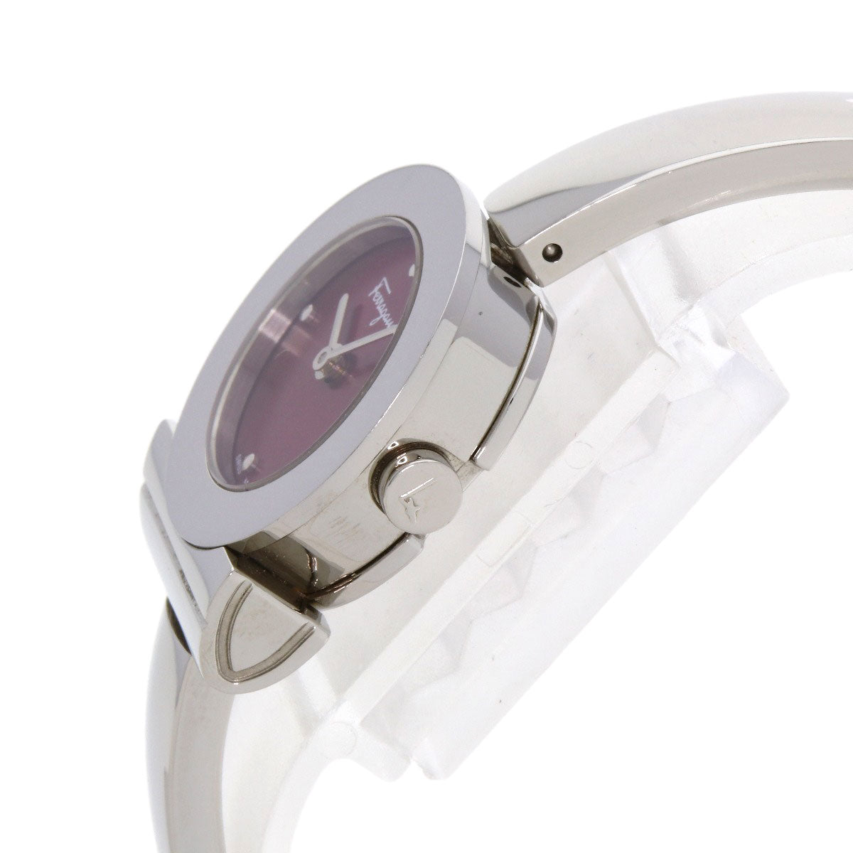 Salvatore Ferragamo サルヴァトーレフェラガモ ガンチーニ 腕時計 SS レディース 中古