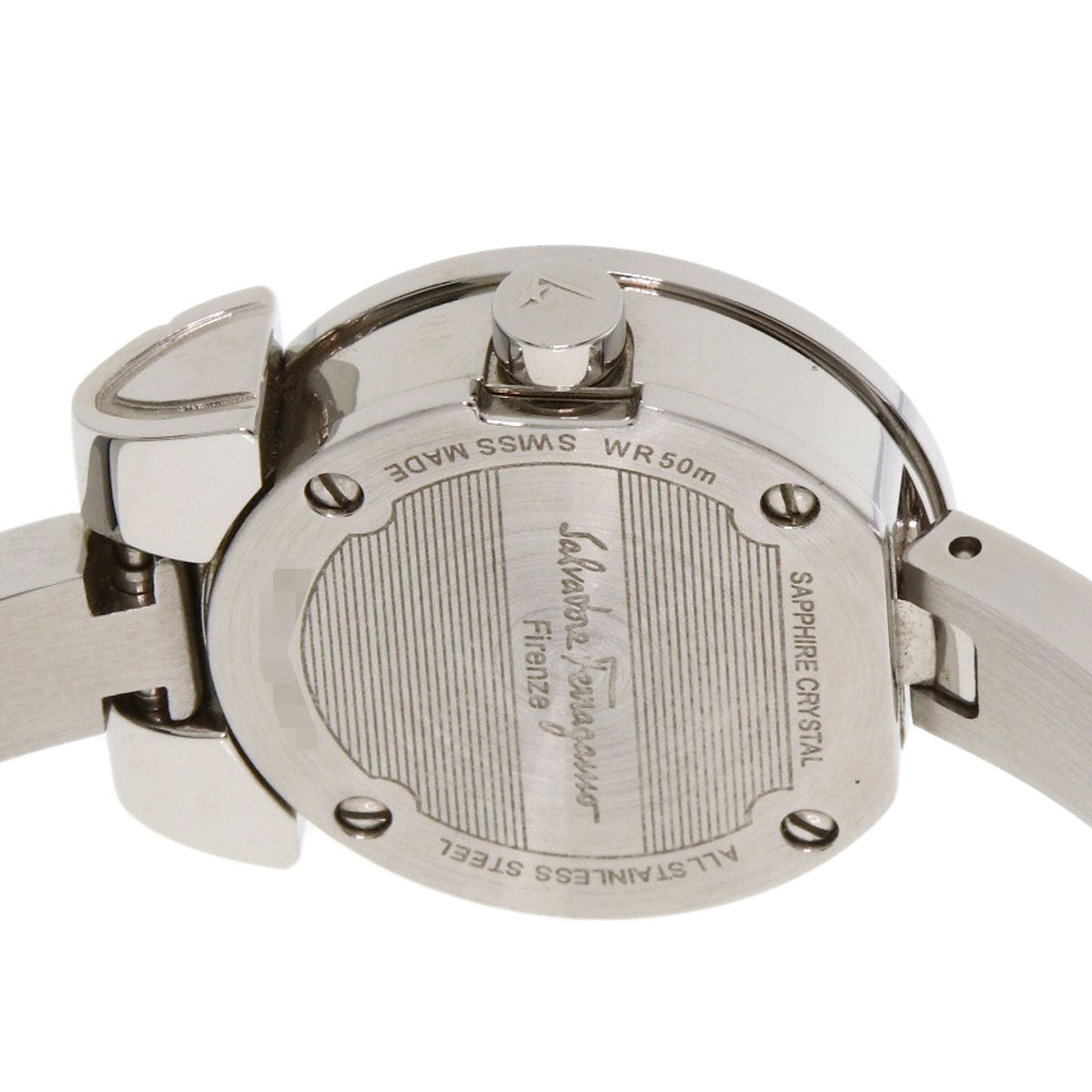 Salvatore Ferragamo サルヴァトーレフェラガモ ガンチーニ 腕時計 SS レディース 中古